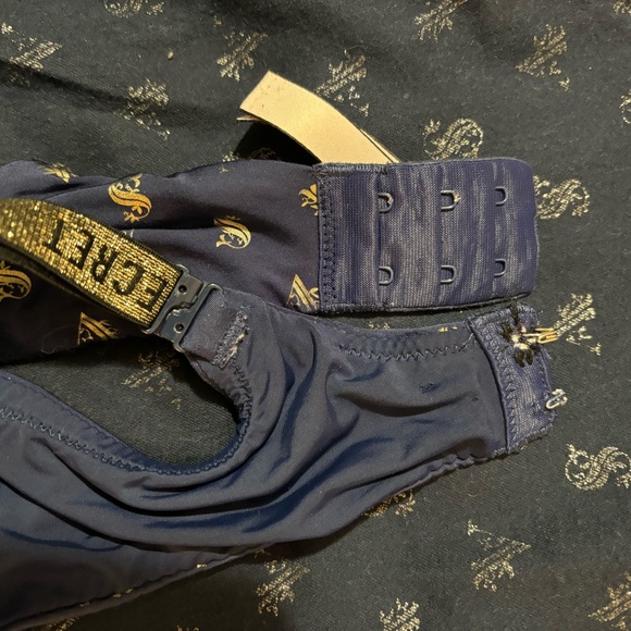 Navy Blue-Victoria Secret-Matching Bra& PJ Pants,) - Picture 2 of 7